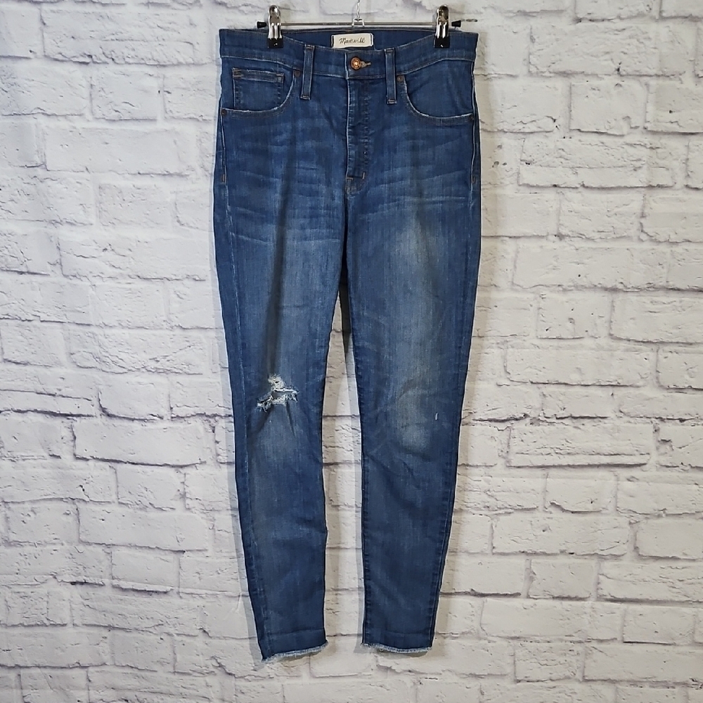 Madewell Distressed Indigo Skinny Jeans